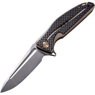 CIVC901A - Couteau CIVIVI Statera Marron/Noir avec Clip