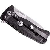 SR22ABS - Couteau LION STEEL SR22 Aluminium Noir avec Clip