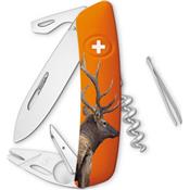 ZTT03CERF - Couteau SWIZA Wildlife Cerf Orange