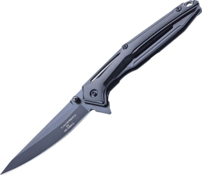 596612 - Couteau HERBERTZ Alu Noir 12 cm D2