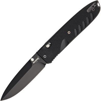 8701G10 - Couteau LION STEEL Daghetta G10 Black avec Clip