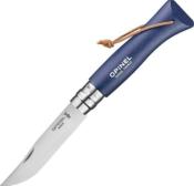 OP002212 - Couteau OPINEL Baroudeur N 8 VRI Bleu fonc  Lacet