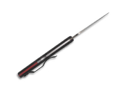 C11FPSBKRD - Couteau SPYDERCO Delica 4 Lightweight Thin Red Line Noir