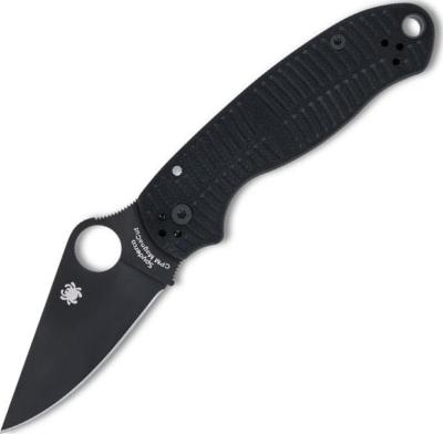 C223GMCBKP - Couteau SPYDERCO Para 3 Salt CPM Magnacut Noir