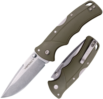 CSFLC3SPSSODG - Couteau COLD STEEL Verdict OD Green