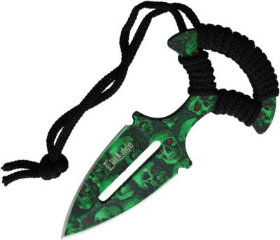 EE20685GNSC - Push Dagger ELITEDGE Green Skull