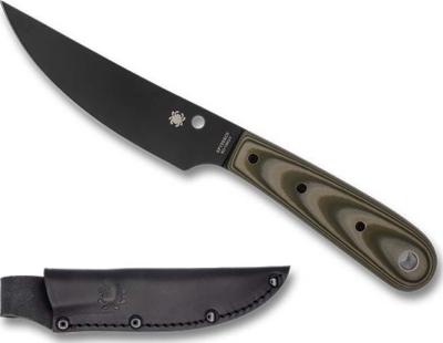 FB46GPODBK - Couteau Fixe SPYDERCO Bow River Tan Desert et OD Green