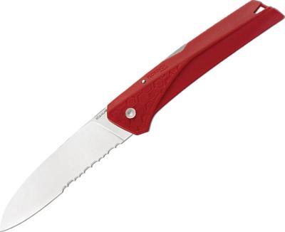 FLKMROUGE - Couteau FLORINOX Kiana Rouge Lame Crantée 