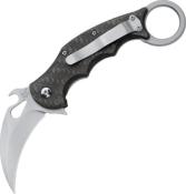 FOX599TICS - Couteau FOX MILITARY Karambit fibre de carbone/titanium