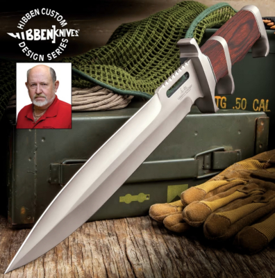 GH5097 - Couteau HIBBEN Bloodwood Sub Hilt Knife - Gil Hibben Toothpick