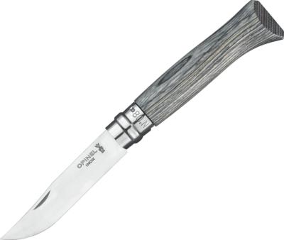 OP002389 - Couteau OPINEL Luxe N°8 VRI Bouleau Lamellé Gris