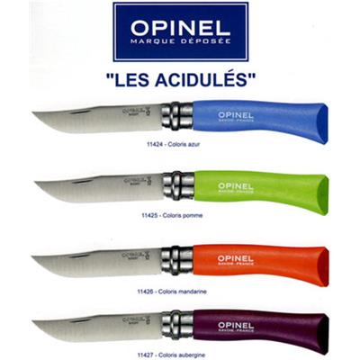 OPACIDULES - Couteau OPINEL N° 7 VRI 10 cm Acidulé