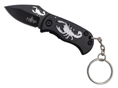 TH.N201S - Porte Clés THIRD Noir Motif Scorpion