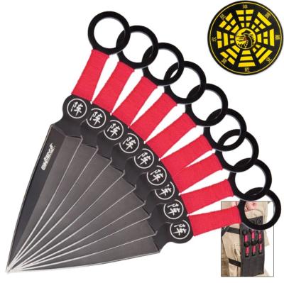 THROW9 - Jeu de 9 couteaux à lancer avec cible