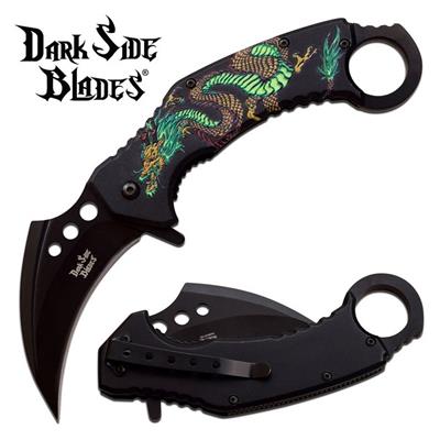 DSA076BGN - Couteau DARK SIDE BLADES Spring Assisted