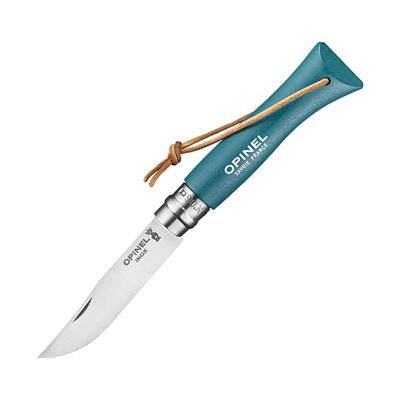 OP002200 - Couteau OPINEL Baroudeur N° 6 VRI Turquoise à Lacet