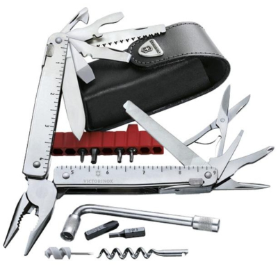 3.0338.L - Outil Multifonctions VICTORINOX Swisstool X Plus + Etui Cuir