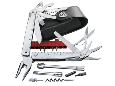 3.0339.L - Outil Multifonctions VICTORINOX Swisstool X Plus Ratchet + Etui Cuir