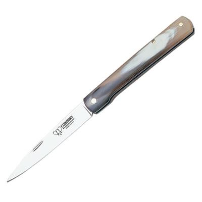C4072 - Couteau CUDEMAN Plein Manche Corne Blonde 9 cm