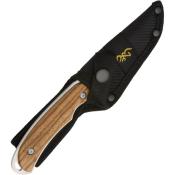 BR0490 - Couteau Fixe BROWNING Bois de Zebra