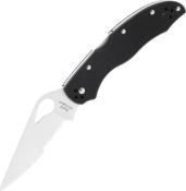 BY01GPS2 - Couteau SPYDERCO Byrd Knife Harrier 2 Noir Semi dente