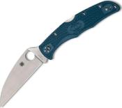 C10FPWK390 - Couteau SPYERCO Endura® 4 Lightweight Blue Wharncliffe K390