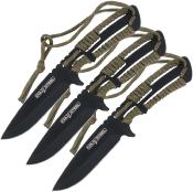 CSTH44KVD3PK - Jeu de 3 Couteaux  Lancer COLD STEEL avec Etui