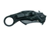 FE.016 - Couteau FOX EDGE  The Claw G10 Noir Blackwash