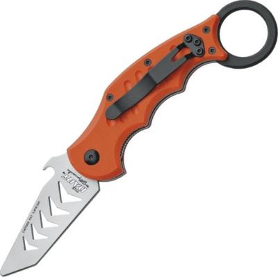 FOX597TK - Couteau FOX MILITARY Karambit Training The Dart Orange