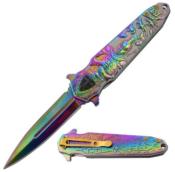 KNIGHT1 - Couteau DARK FANTASY BLADE Knight Rainbow