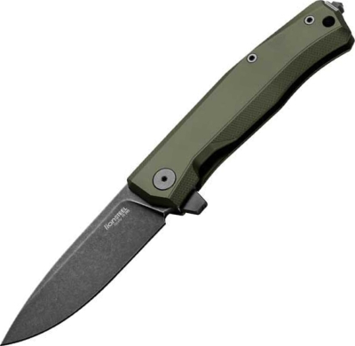 MT01AGB - Couteau LION STEEL Myto Aluminium Vert Blackwash