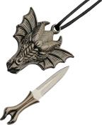 NECKKNIFE1 - Pendentif Couteau Tte de Dragon