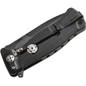 SR11ABB - Couteau LION STEEL SR11 Aluminium noir avec Clip