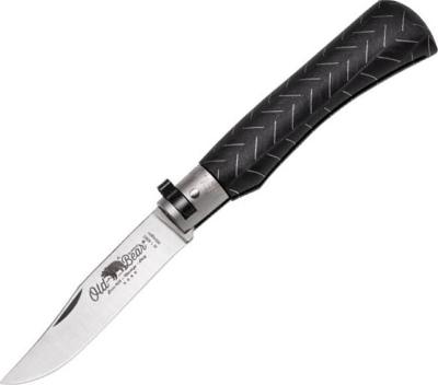 317M - Couteau OLD BEAR Noir/Aluminium Taille M