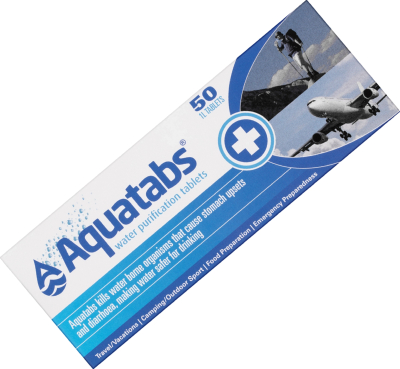 334.30 - 50 Comprimés AQUATABS Purification Eau - ATTENTION Expire 01/2022