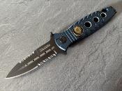 3825 - Couteau TAC FORCE Police Speedster Blue