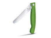 6.7836.F4B - Couteau Office Pliant VICTORINOX Swissclassic 11 cm Vert à Dents