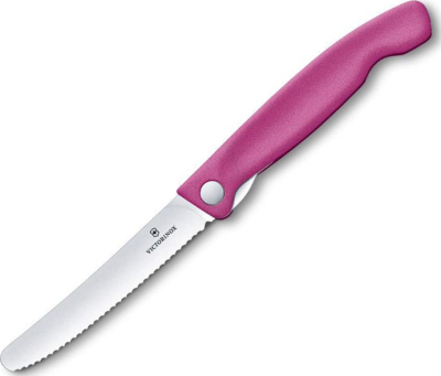 6.7836.F5B - Couteau Office Pliant VICTORINOX Swissclassic 11 cm Rose à Dents