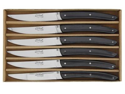 BJB.1025N - Coffret 6 Couteaux Le Thiers BJB Noir 