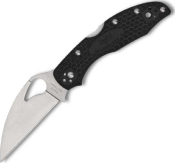 BY04PBKWC2 - Couteau SPYDERCO Byrd Knife Meadowlark 2 Wharncliffe Noir