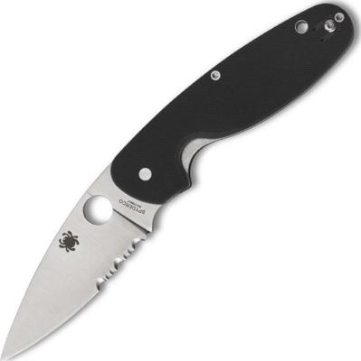 C245GPS - Couteau SPYDERCO Emphasis Blak Semi Dentée