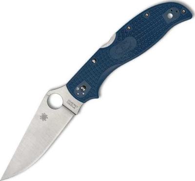 C258PCBL - Couteau SPYDERCO Stretch 2 XL Lightweight CPM SPY27 Blue