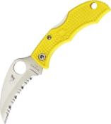 LYLS3HB - Couteau SPYDERCO Ladybug 3 Salt Jaune