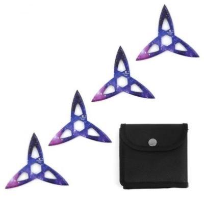 SETSTAR3 - Ensemble de 4 Etoiles à lancer Galaxie avec Etui  