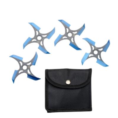 SHURISET6 - Set de 4 Etoiles à Lancer / Shurikens Blue