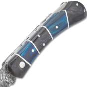 TWOLF901- Couteau Timber Wolf Rainshadow Damascus and Pakkawood