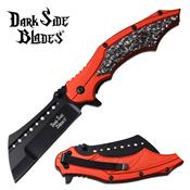 DSA079RD - Couteau DARK SIDE BLADES Skull Linerlock A/O Red