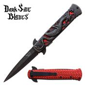 DSA081RD - Couteau DARK SIDE BLADES Dragon Skin Linerlock A/O Red