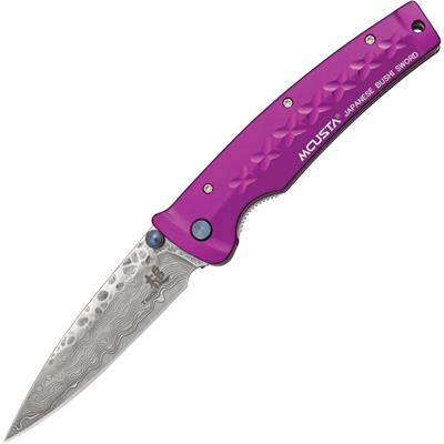 MC162D - Couteau MCUSTA Tsuchi Purple Damas