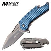 MTA1125BL - Couteau MTECH Framelock A/O Blue